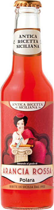"Antica Ricetta Siciliana" Aranciata Rossa - Sicilian Blood Orange soft drink, made with the juice of Sicilian blood oranges